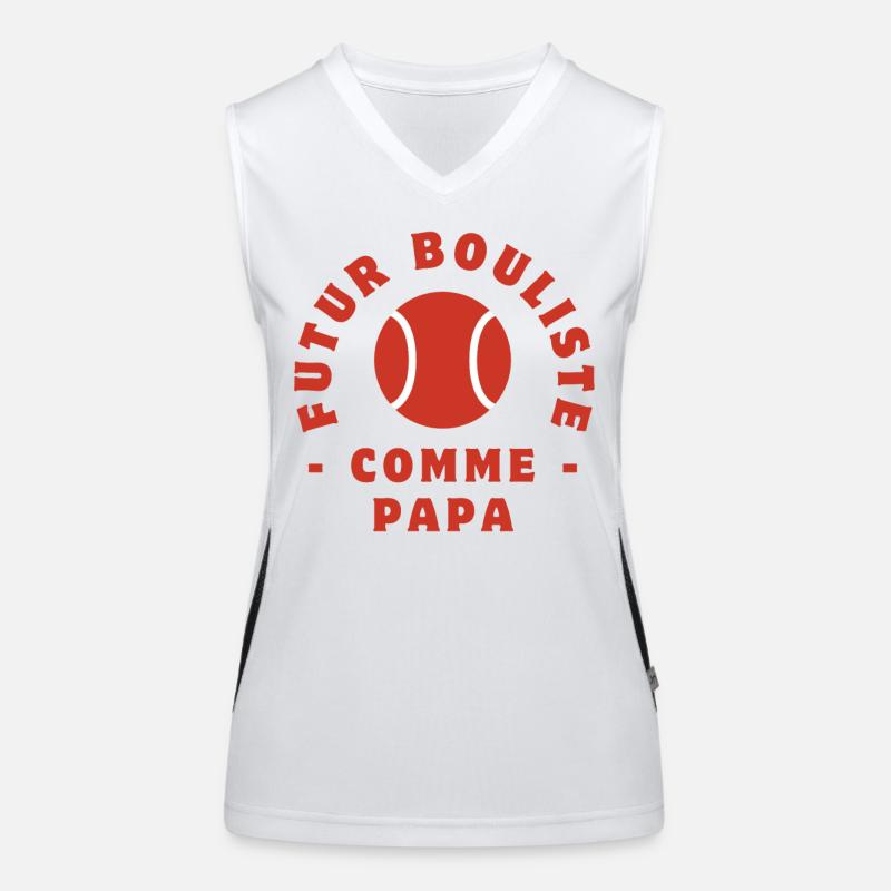 Future bowler like dad Women's Functional Contrast Tank Top