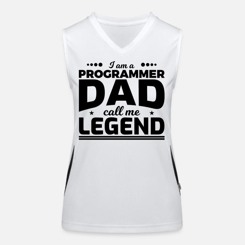 Programmer Father Calls Me Legend Women's Functional Contrast Tank Top