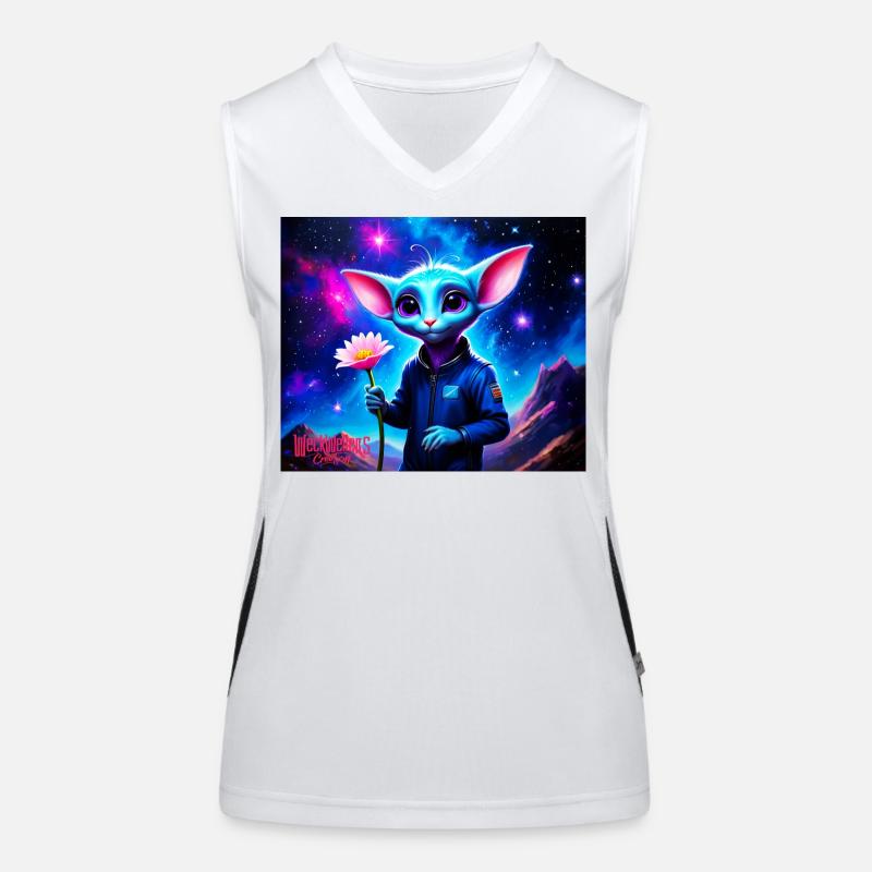 Wonky Maus Funktionelles Kontrast-Tank Top für Frauen