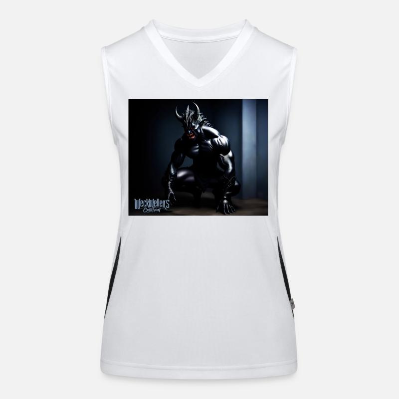 Darkness devil side Funktionelles Kontrast-Tank Top für Frauen