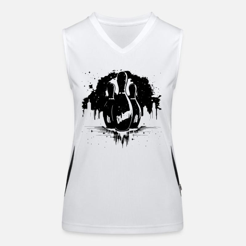 Bowling Graphics Women's Functional Contrast Tank Top