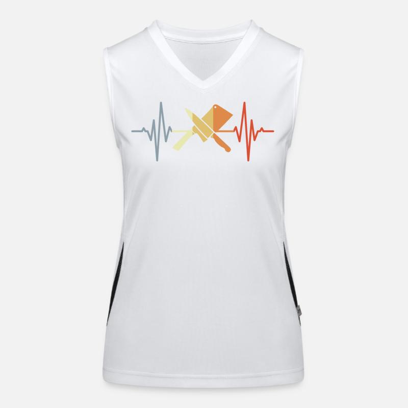 Cleaver Knife Heart Line Women's Functional Contrast Tank Top