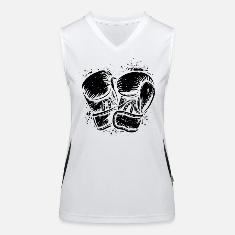 Boxe Débardeur respirant contrasté Femme