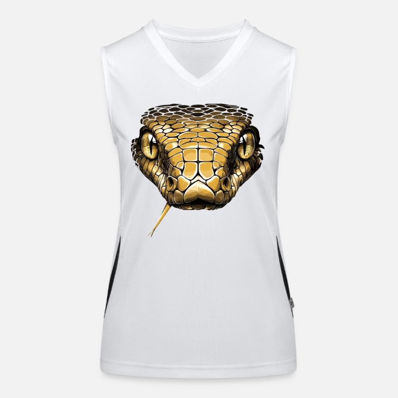 Snake Python Cobra Mamba Rattlesnake Snake Women's Functional Contrast Tank Top
