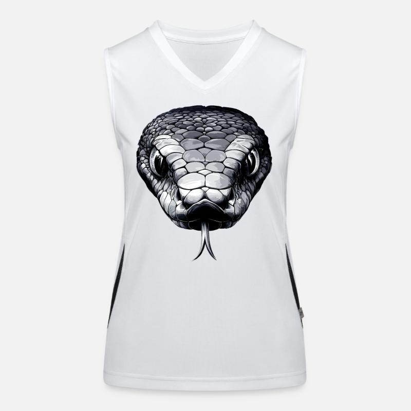 Snake Python Cobra Mamba Rattlesnake Snake Women's Functional Contrast Tank Top