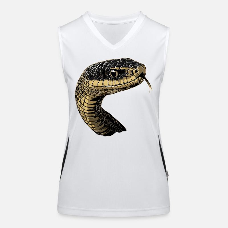 Snake Python Cobra Mamba Rattlesnake Snake Women's Functional Contrast Tank Top