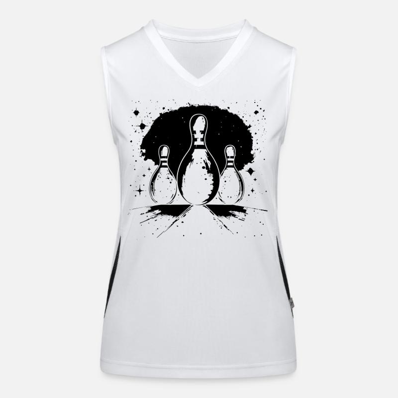 Bowling Funktionelles Kontrast-Tank Top für Frauen