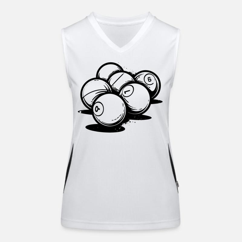 Billiard balls Women's Functional Contrast Tank Top