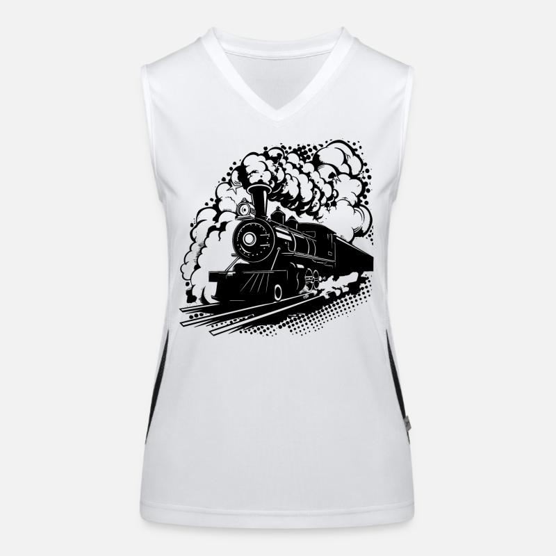 Railway Graphic Women's Functional Contrast Tank Top