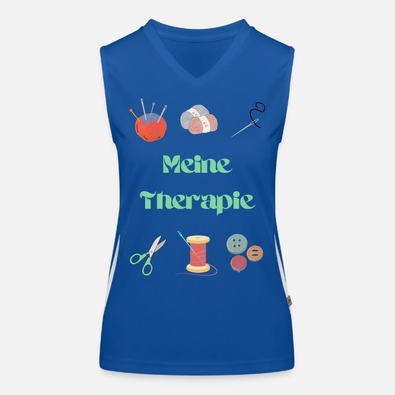 My therapy: crochet & sewing Women's Functional Contrast Tank Top