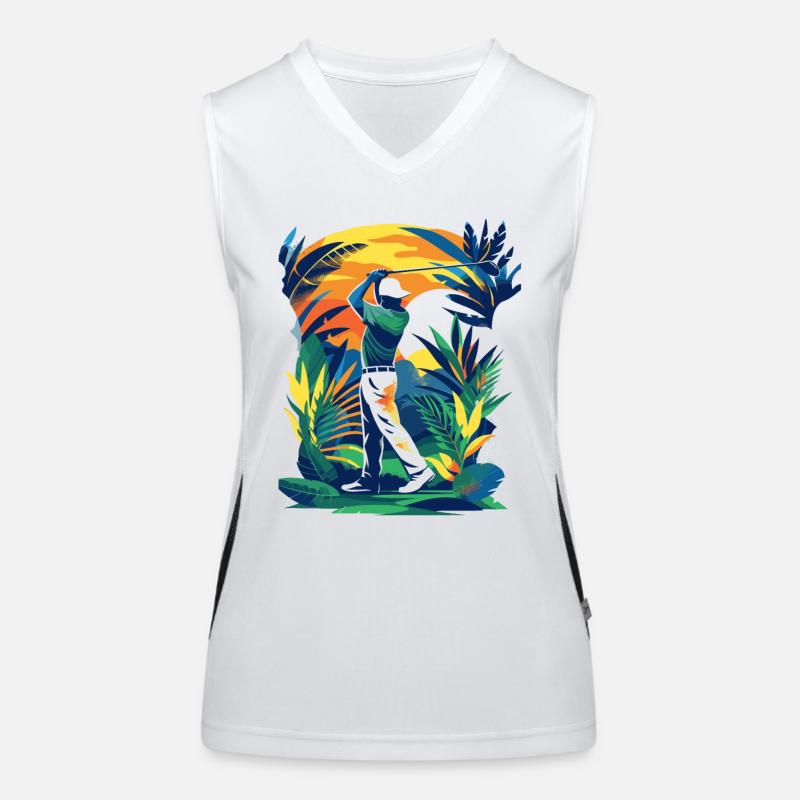 Golfer Women's Functional Contrast Tank Top