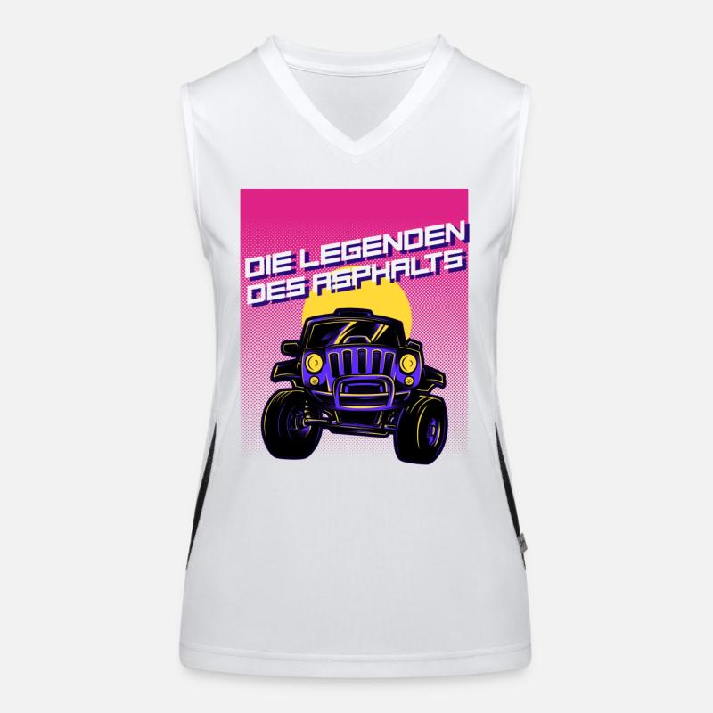 Les légendes de l’asphalte Débardeur respirant contrasté Femme