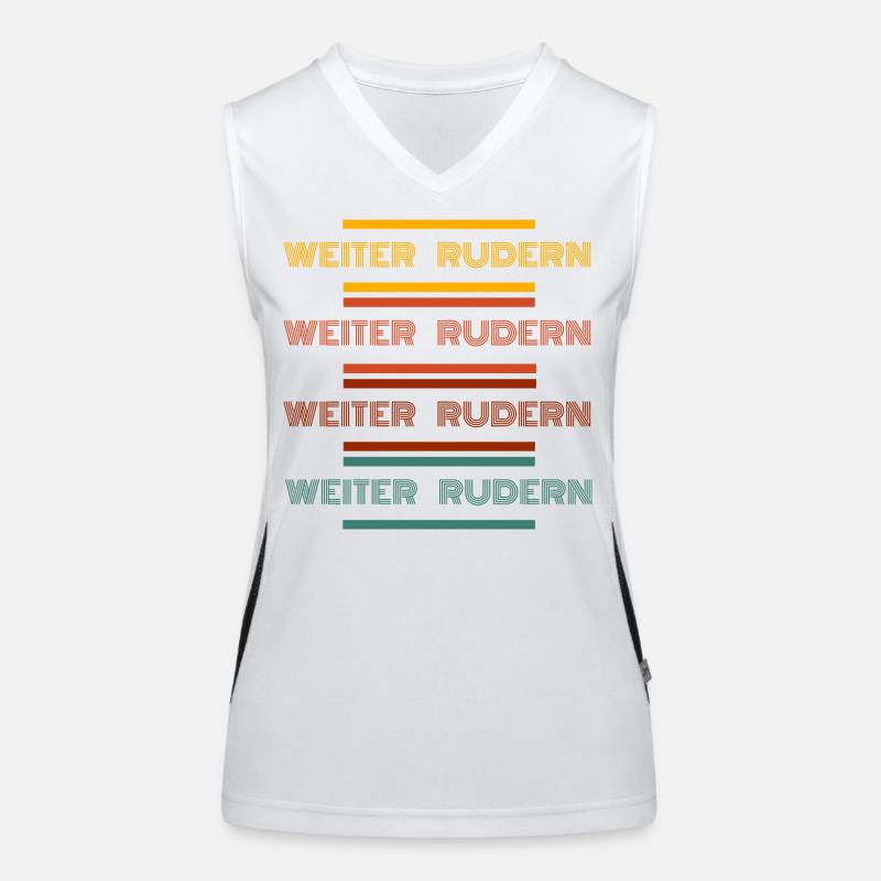 Weiter Rudern Funktionelles Kontrast-Tank Top für Frauen