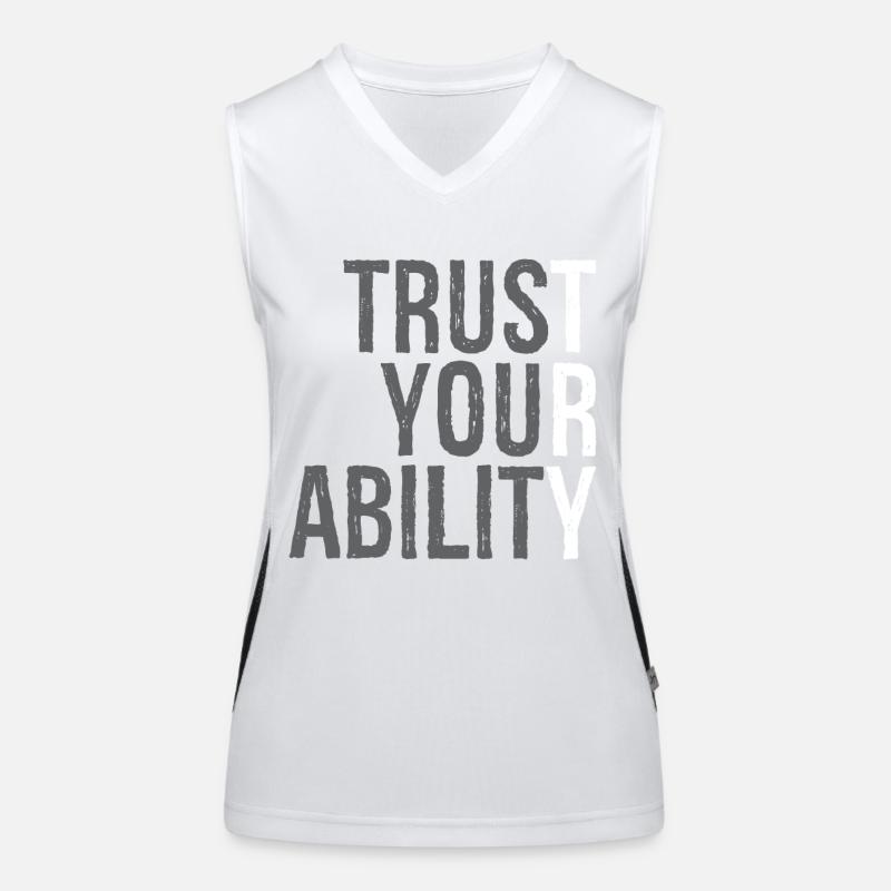 trust your ability Women's Functional Contrast Tank Top
