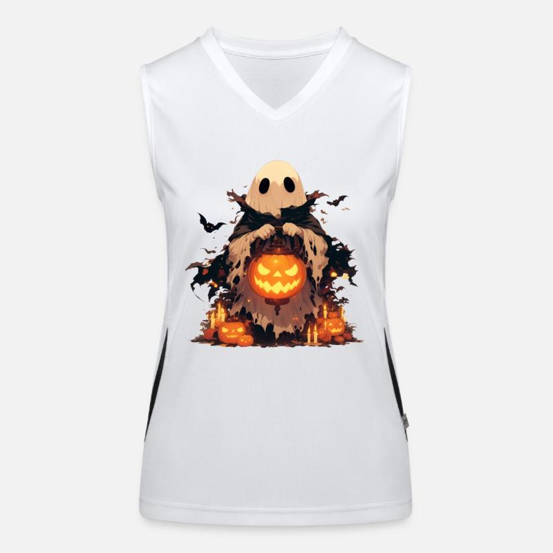 Ghost Ghost Halloween Pumpkin Lantern Gift Women's Functional Contrast Tank Top