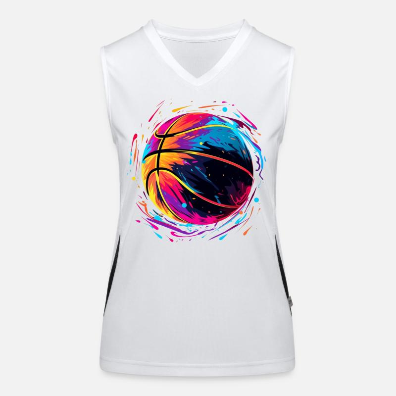 Basket-ball rétro Vaporwave Débardeur respirant contrasté Femme