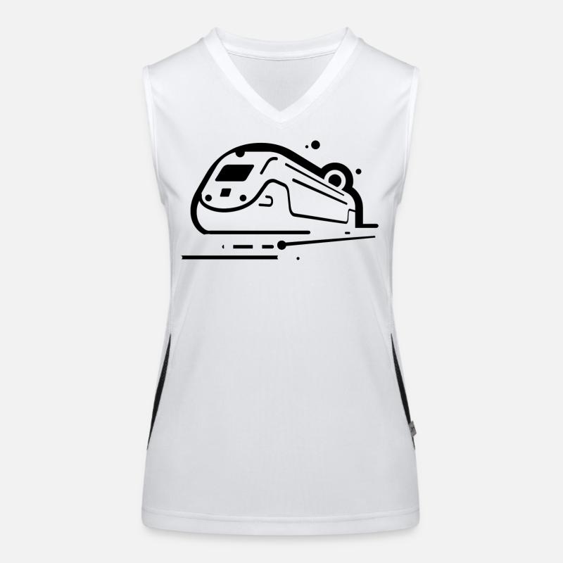 Zug Comic Stil Funktionelles Kontrast-Tank Top für Frauen