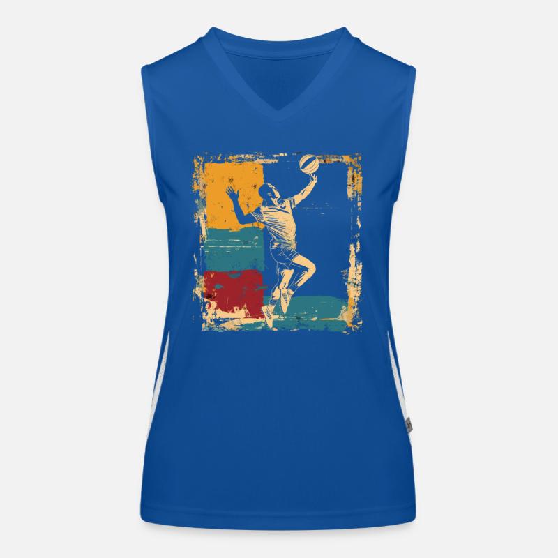 Volleyball player 90s look Women's Functional Contrast Tank Top