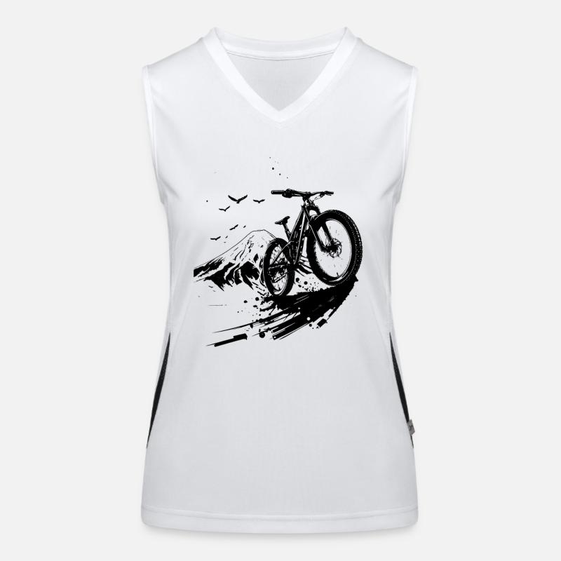 Mountain bike lovers Women's Functional Contrast Tank Top