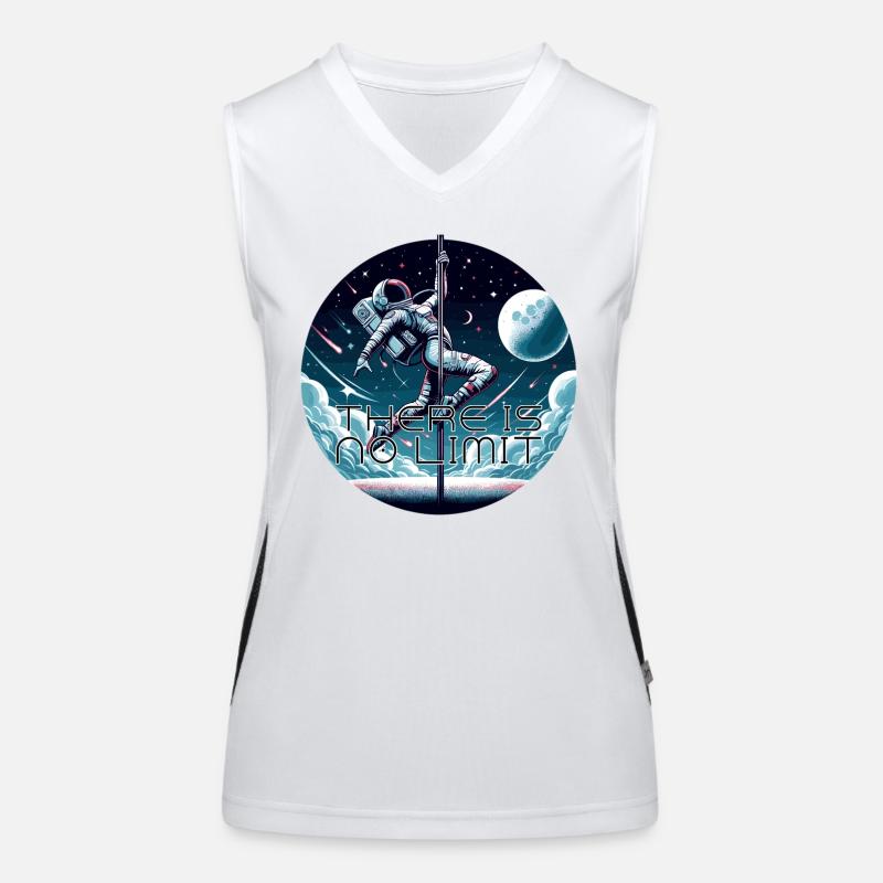 Pole dance astronaute Pole Dance cadeau Débardeur respirant contrasté Femme