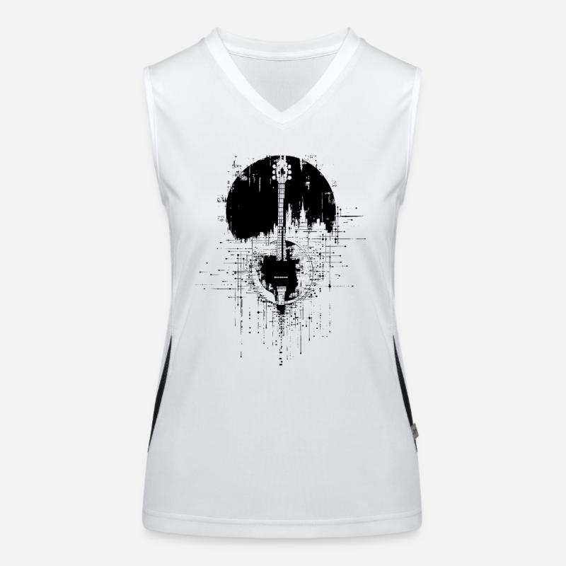 Banjo Sketch Women's Functional Contrast Tank Top