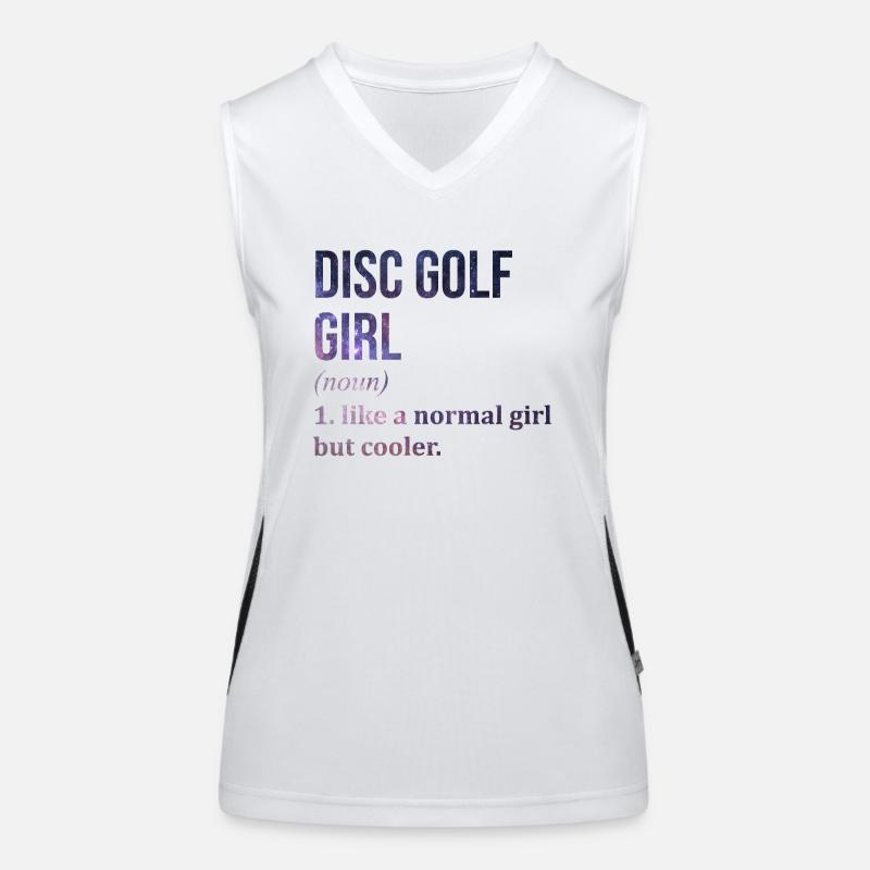 Disc golf Débardeur respirant contrasté Femme