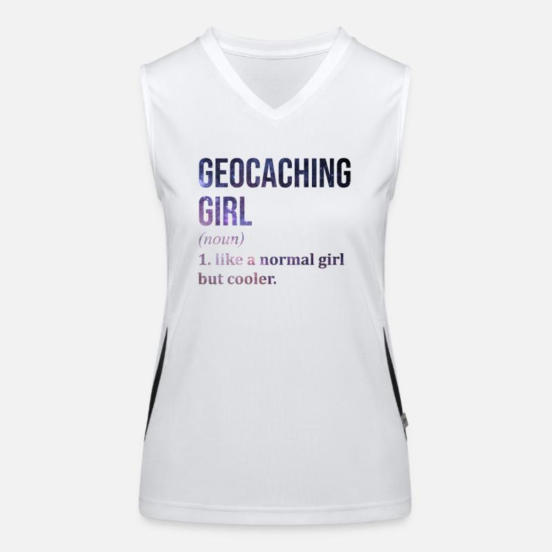 Géocaching Débardeur respirant contrasté Femme