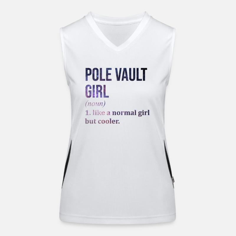 saut à la perche Débardeur respirant contrasté Femme