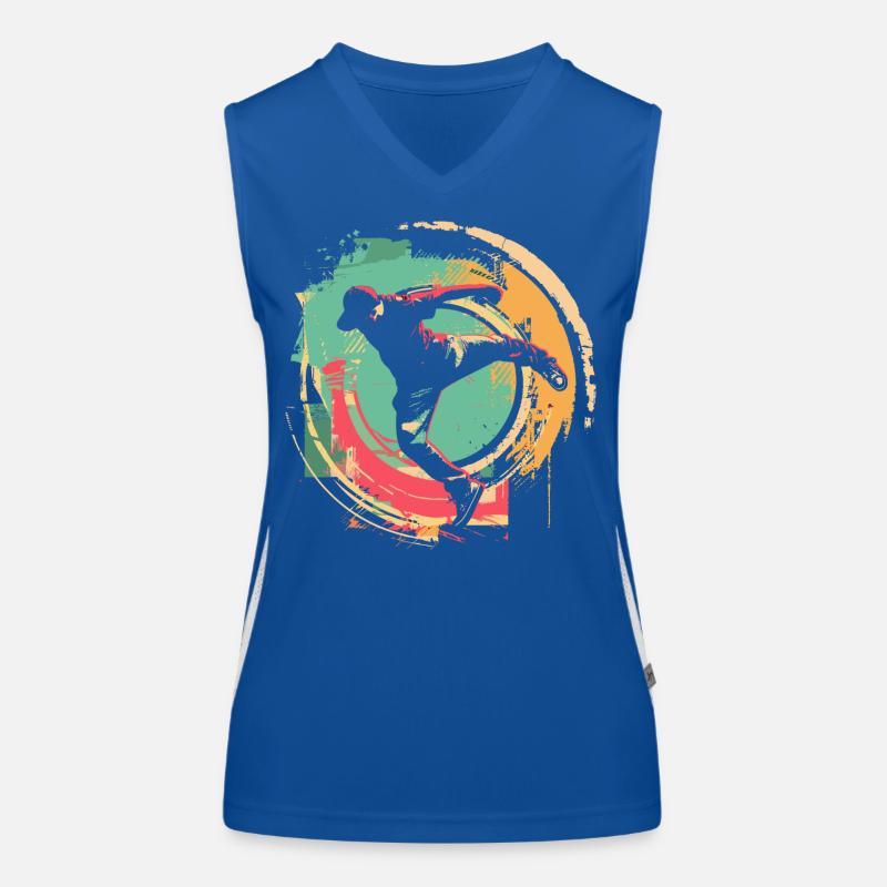 B-Boy à l’ancienne Débardeur respirant contrasté Femme