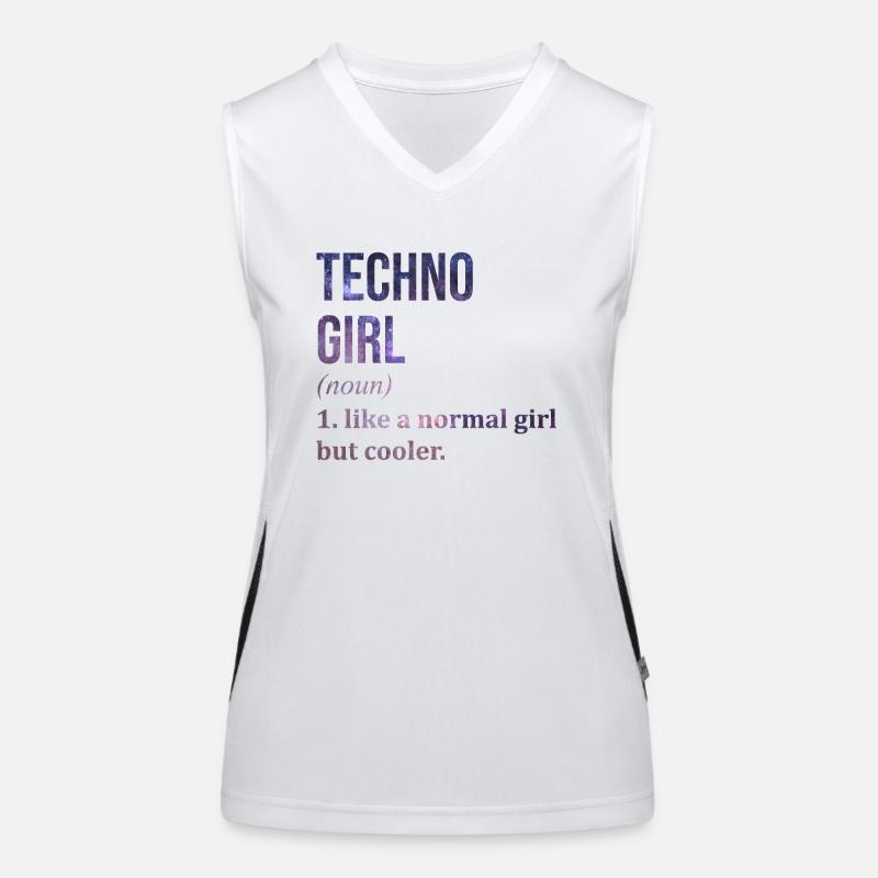 Techno Funktionelles Kontrast-Tank Top für Frauen
