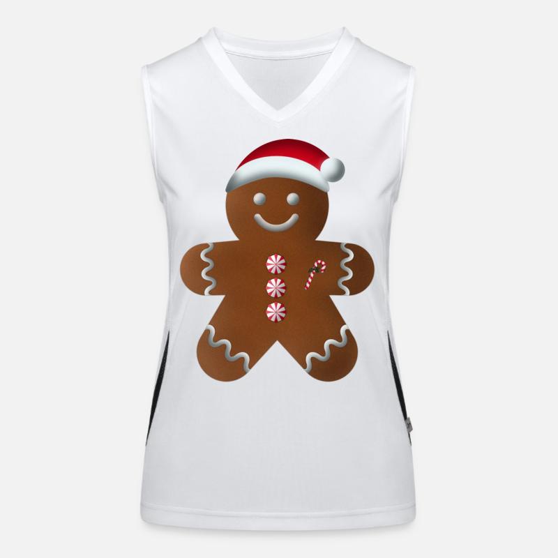 Lebkuchenmann_01 Women's Functional Contrast Tank Top