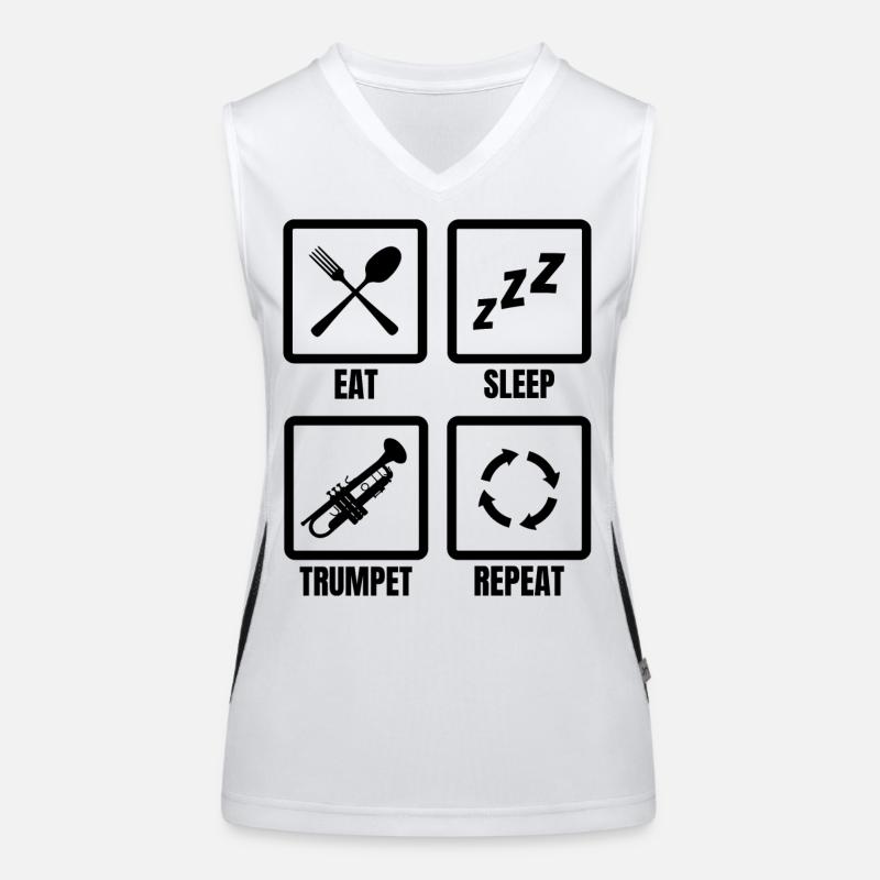 Trompeter Routine Funktionelles Kontrast-Tank Top für Frauen