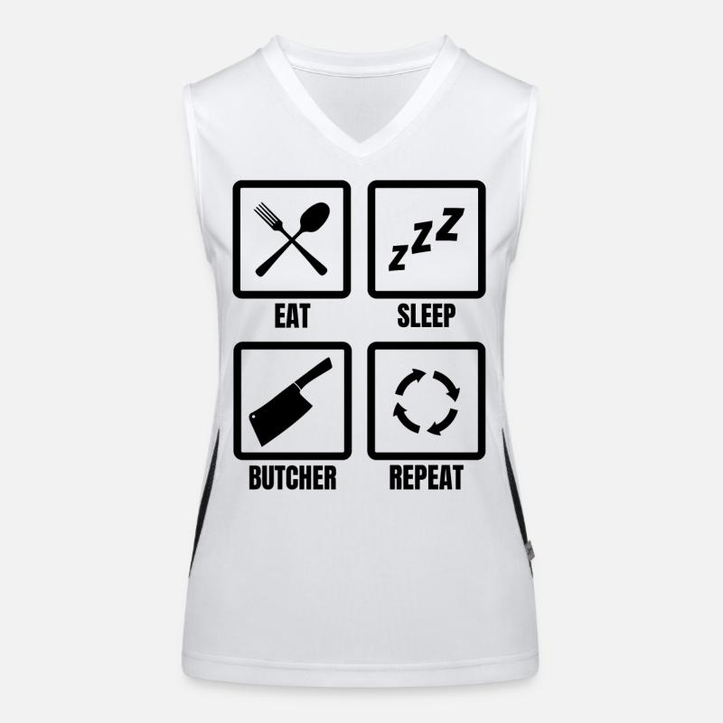 Routine quotidienne du boucher Débardeur respirant contrasté Femme