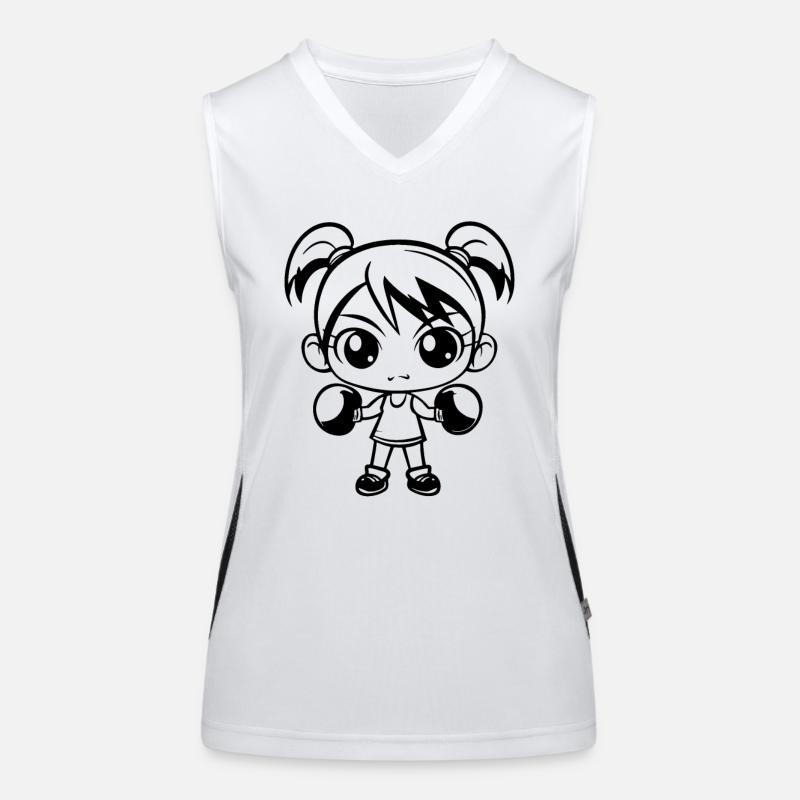 Boxe Filles Débardeur respirant contrasté Femme