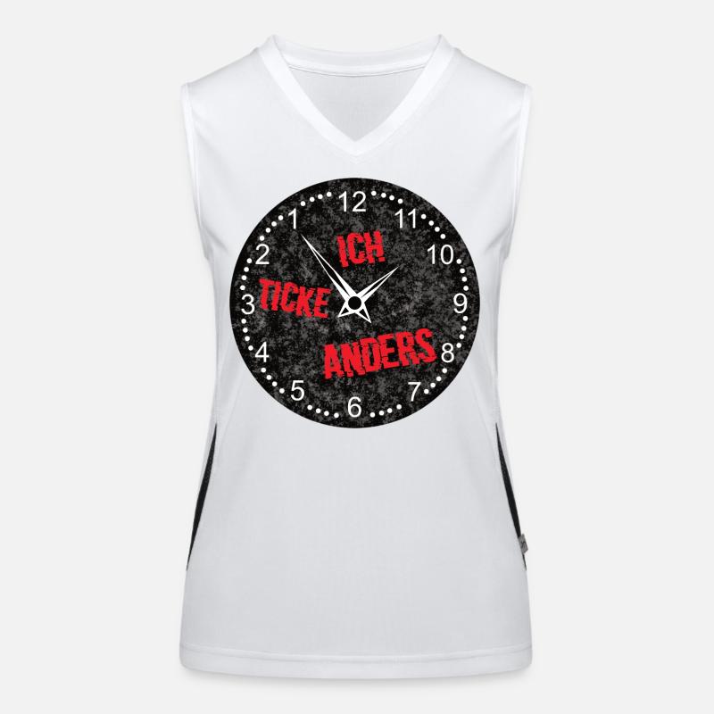 uhr Funktionelles Kontrast-Tank Top für Frauen