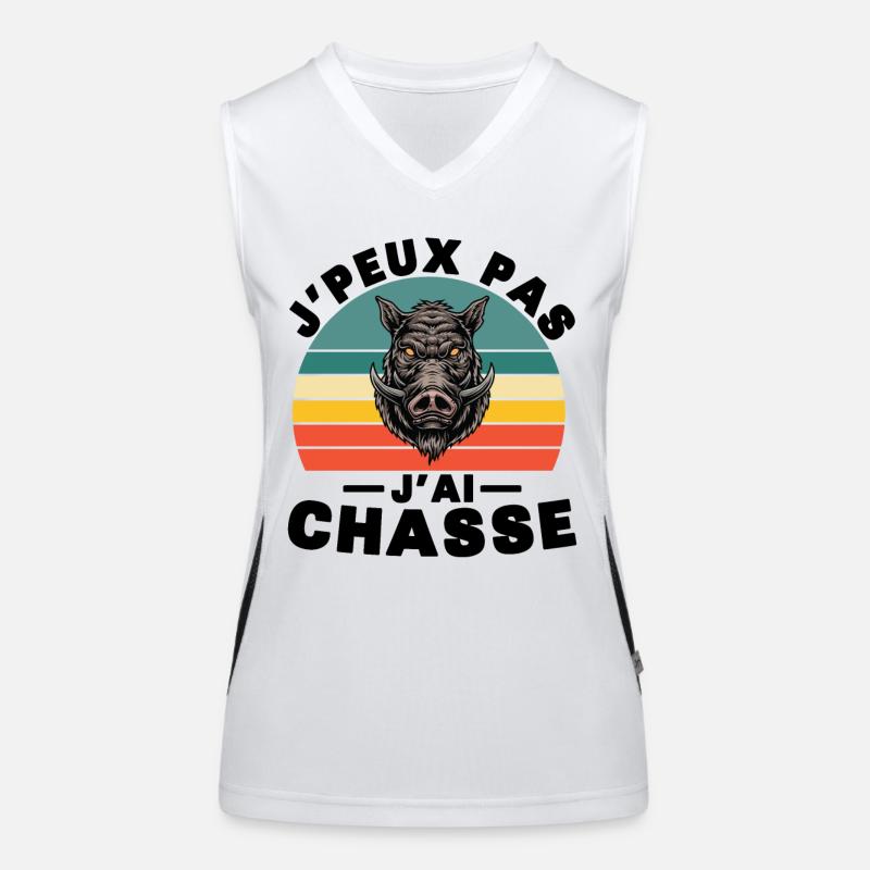 Ich kann nicht, ich habe das Geschenk "Jagdhumor" Funktionelles Kontrast-Tank Top für Frauen