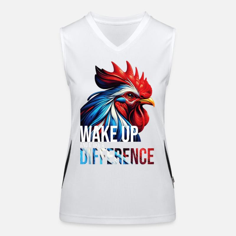 RÉVEILLEZ-VOUS ET FAITES LA DIFFÉRENCE-DB Débardeur respirant contrasté Femme