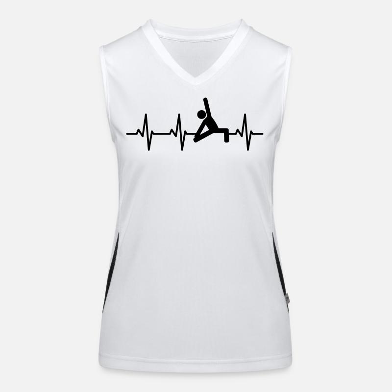 Bâton de yoga Figures Pulse Beat Débardeur respirant contrasté Femme
