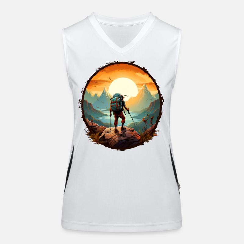 Mountaineers before sunrise Women's Functional Contrast Tank Top