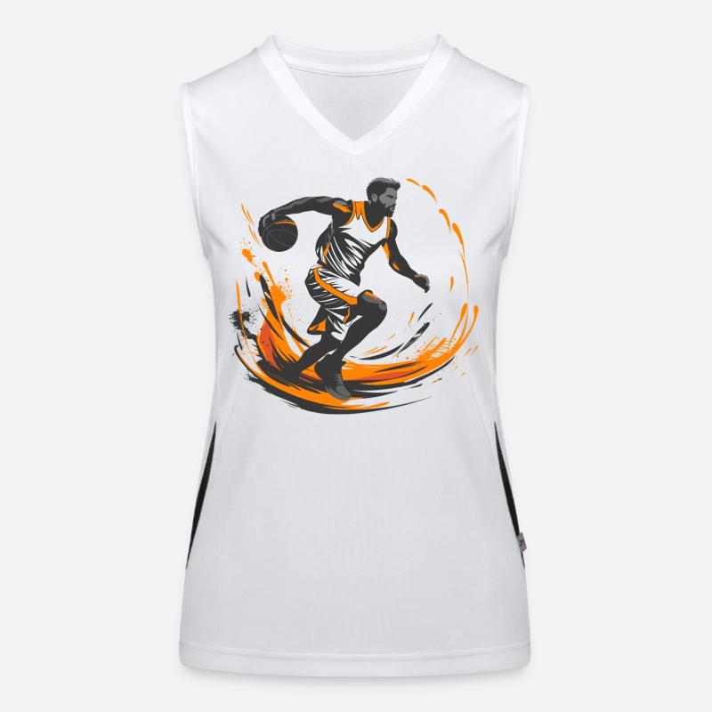 Basketteur Débardeur respirant contrasté Femme