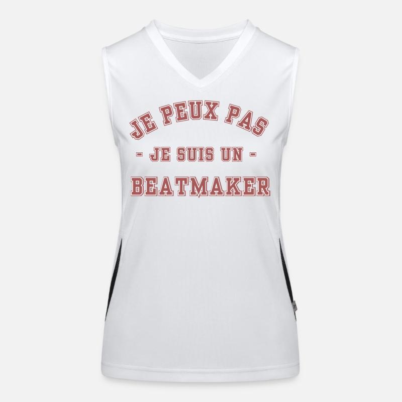 Ich kann nicht, ich bin ein Beatmaker Funktionelles Kontrast-Tank Top für Frauen