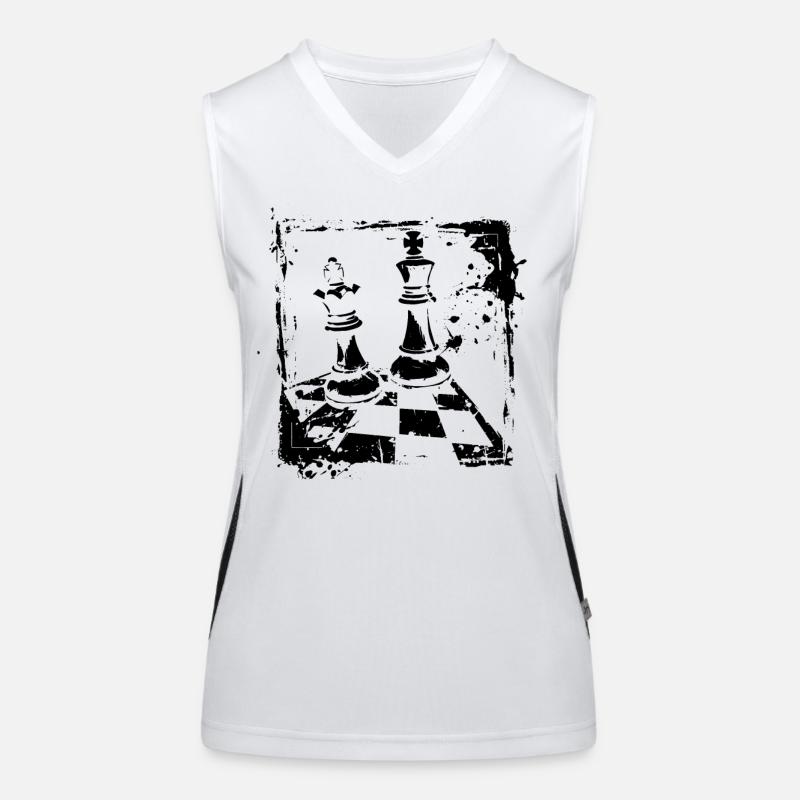 Schach Funktionelles Kontrast-Tank Top für Frauen