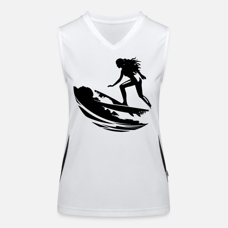 Surfeuse Débardeur respirant contrasté Femme