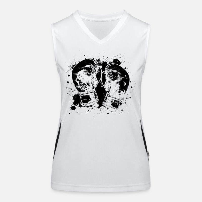 Boxhandschuhe Funktionelles Kontrast-Tank Top für Frauen