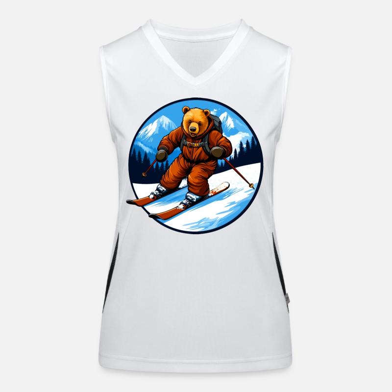 Ski Bears Women's Functional Contrast Tank Top