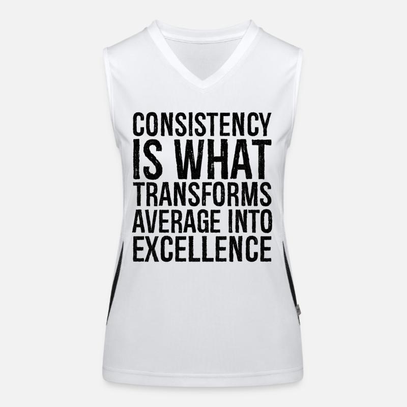 la cohérence est ce qui transforme l'excellence moyenne Débardeur respirant contrasté Femme