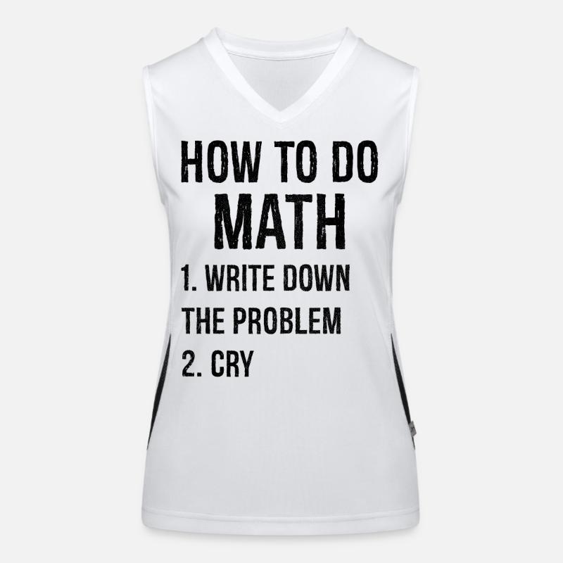 Comment faire des maths Débardeur respirant contrasté Femme