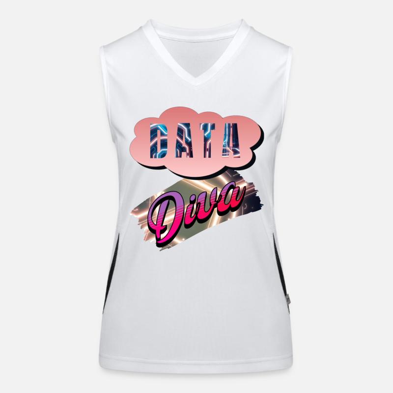 Data Diva Women's Functional Contrast Tank Top