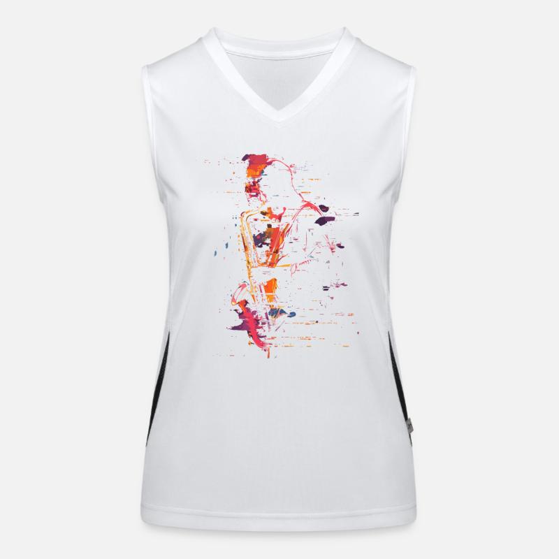 Saxophoniste Synthwave Débardeur respirant contrasté Femme