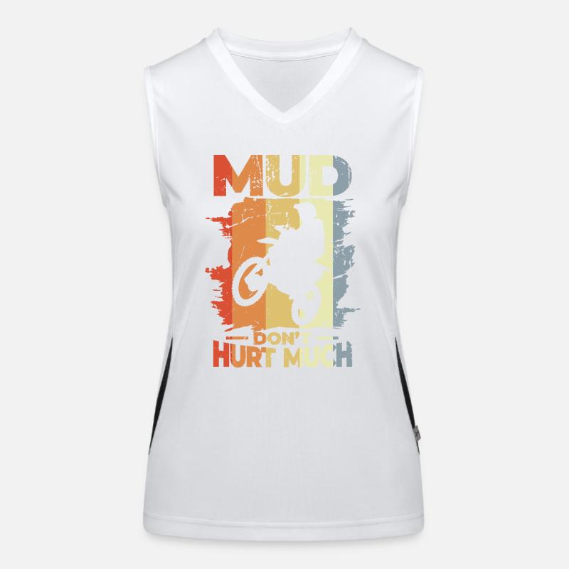 Mud Don't Hurt Much Funktionelles Kontrast-Tank Top für Frauen
